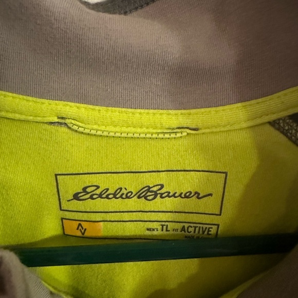 Eddie Bauer Men’s Quarter Zip Size Tall Large - Picture 3 of 4